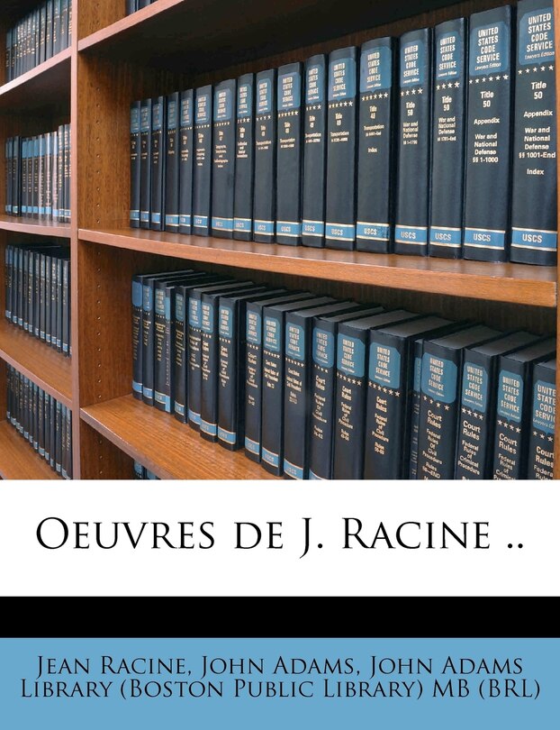 Couverture_Oeuvres De J. Racine ..