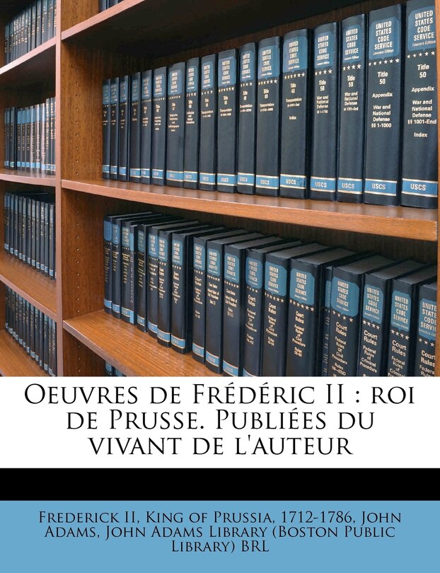Front cover_Oeuvres De Frédéric Ii