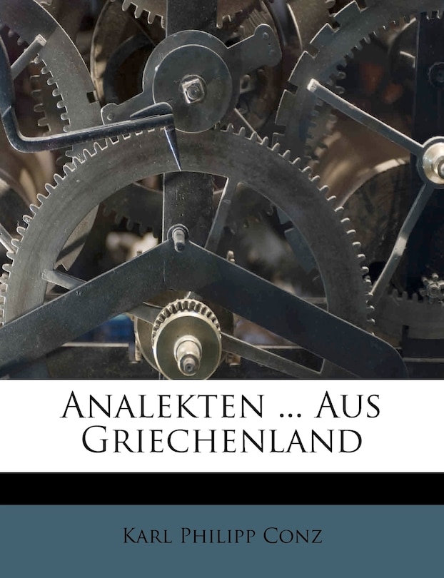 Front cover_Analekten ... Aus Griechenland