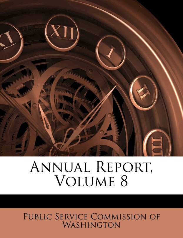 Couverture_Annual Report, Volume 8