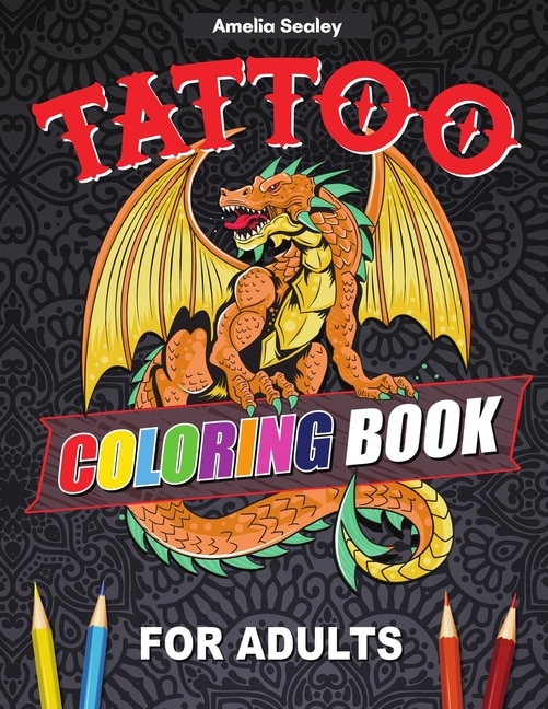 Front cover_Tattoo Designs Coloring Book