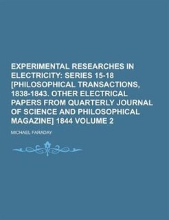 Front cover_Experimental Researches in Electricity Volume 2