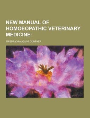 Couverture_New manual of homoeopathic veterinary medicine
