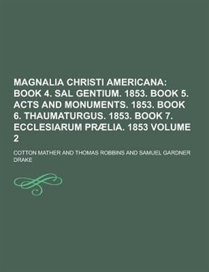 Couverture_Magnalia Christi Americana Volume 2