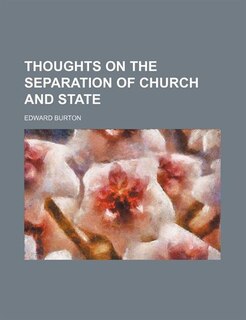 Couverture_Thoughts on the Separation of Church and State
