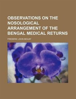 Couverture_Observations on the Nosological Arrangement of the Bengal Medical Returns