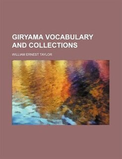 Front cover_Giryama Vocabulary and Collections