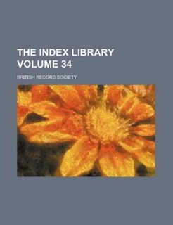 Couverture_The Index library Volume 34