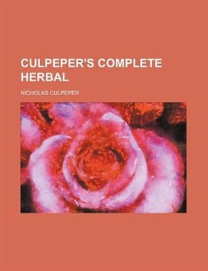 Front cover_Culpeper's complete herbal