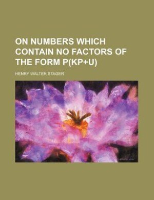 Couverture_On numbers which contain no factors of the form p(kp+u)
