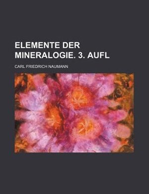 Couverture_Elemente der Mineralogie. 3. Aufl