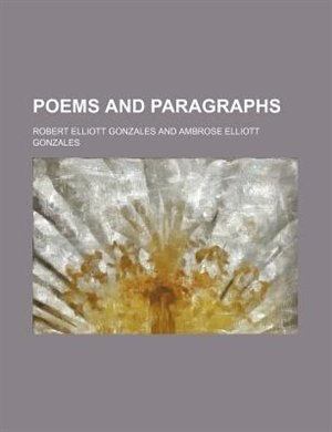 Front cover_Poems and paragraphs