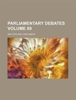 Couverture_Parliamentary debates Volume 89