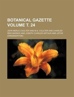 Front cover_Botanical Gazette Volume ?. 24