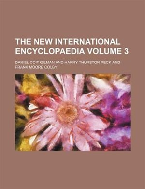 Front cover_The New International Encyclopaedia Volume 3