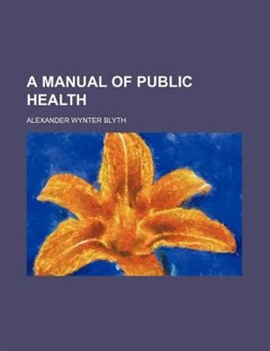 Couverture_A Manual of public health