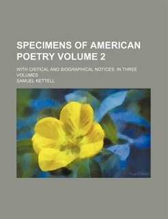 Front cover_Specimens of American poetry; with critical and biographical notices. In three volumes Volume 2