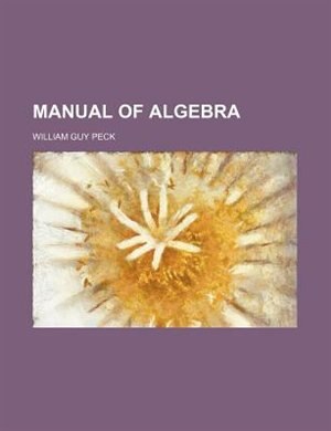 Couverture_Manual of algebra