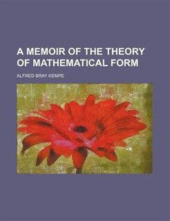 Couverture_A memoir of the theory of mathematical form