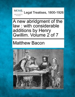 Front cover_A New Abridgment Of The Law