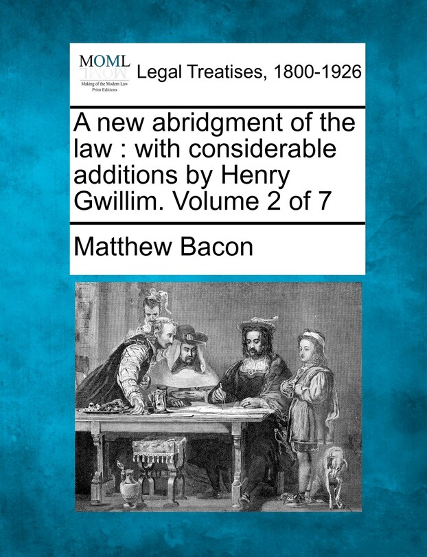 Front cover_A New Abridgment Of The Law