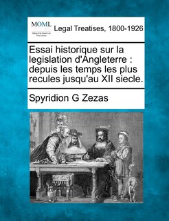 Front cover_Essai Historique Sur La Legislation D'angleterre
