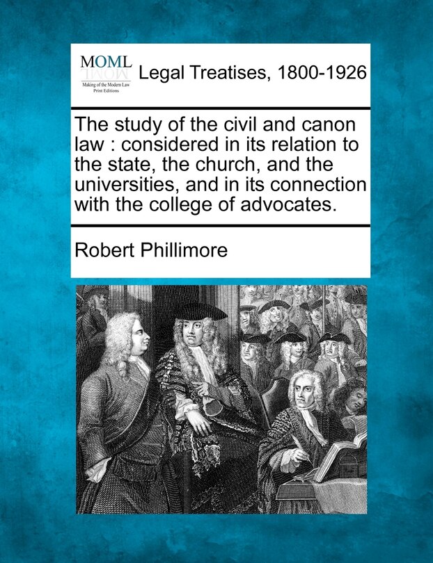 Couverture_The Study of the Civil and Canon Law