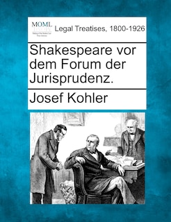Couverture_Shakespeare Vor Dem Forum Der Jurisprudenz.