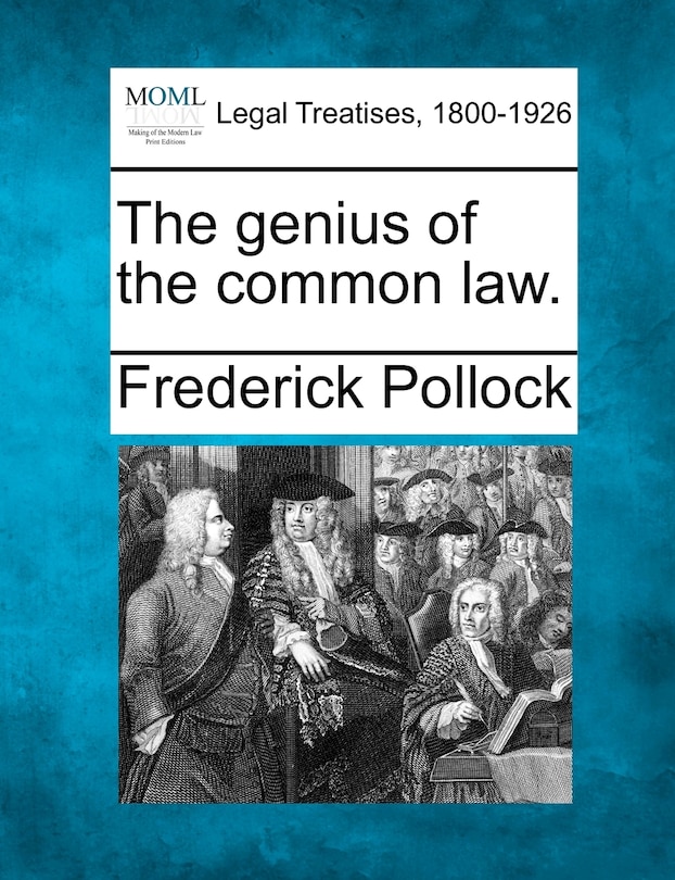 Front cover_The Genius Of The Common Law.