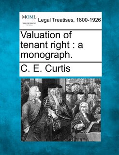 Couverture_Valuation Of Tenant Right