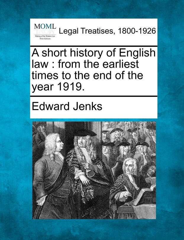 Front cover_A Short History Of English Law