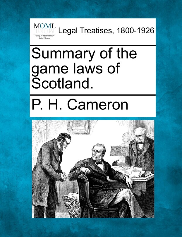 Front cover_Summary Of The Game Laws Of Scotland.