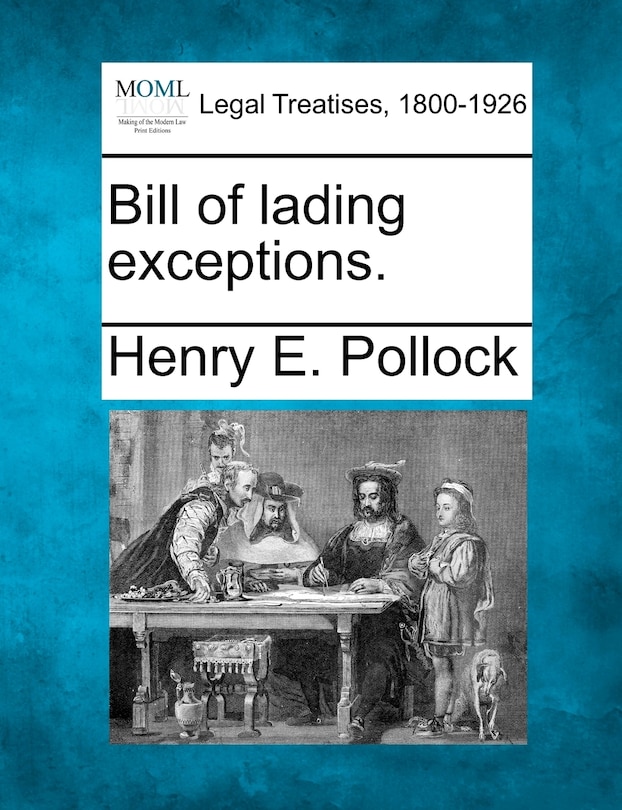 Couverture_Bill Of Lading Exceptions.
