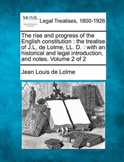 Front cover_The rise and progress of the English constitution