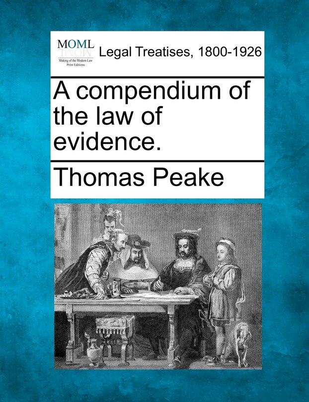 Front cover_A Compendium Of The Law Of Evidence.