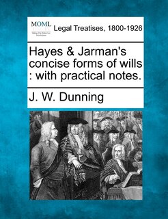Couverture_Hayes & Jarman's Concise Forms Of Wills