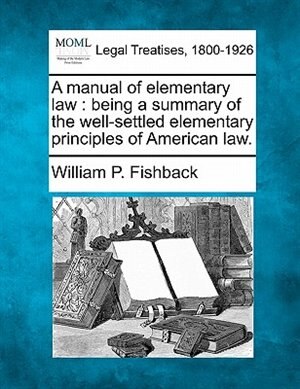Front cover_A Manual Of Elementary Law