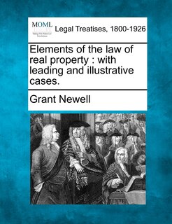 Front cover_Elements Of The Law Of Real Property