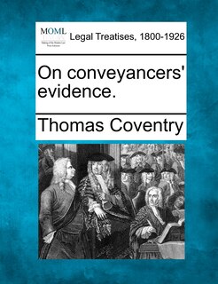 Front cover_On Conveyancers' Evidence.