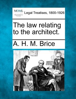 Couverture_The Law Relating To The Architect.