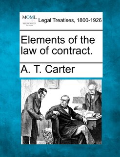 Front cover_Elements Of The Law Of Contract.