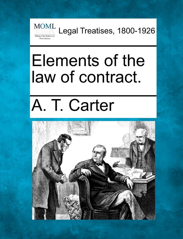 Front cover_Elements Of The Law Of Contract.