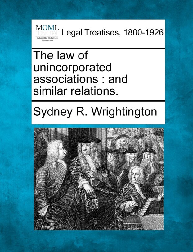 Couverture_The Law Of Unincorporated Associations