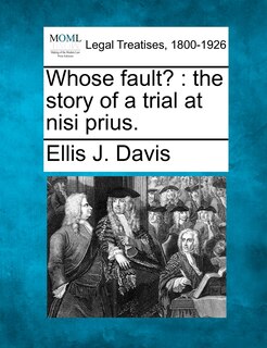 Front cover_Whose Fault?