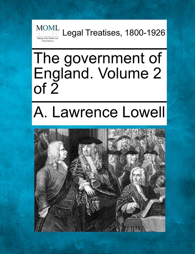 Front cover_The Government Of England. Volume 2 Of 2
