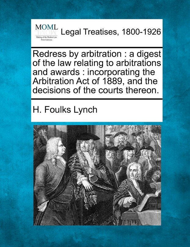 Couverture_Redress by Arbitration