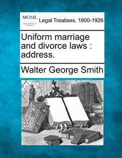 Front cover_Uniform Marriage And Divorce Laws