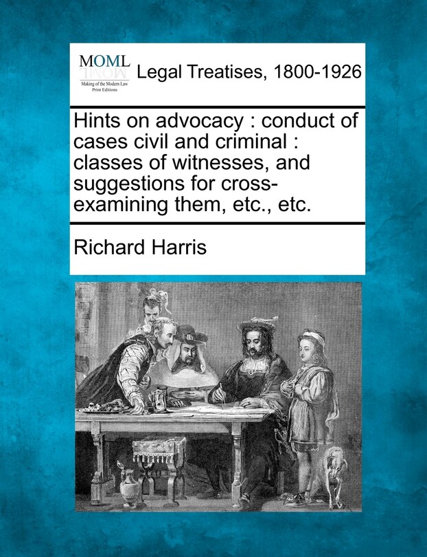 Front cover_Hints on Advocacy