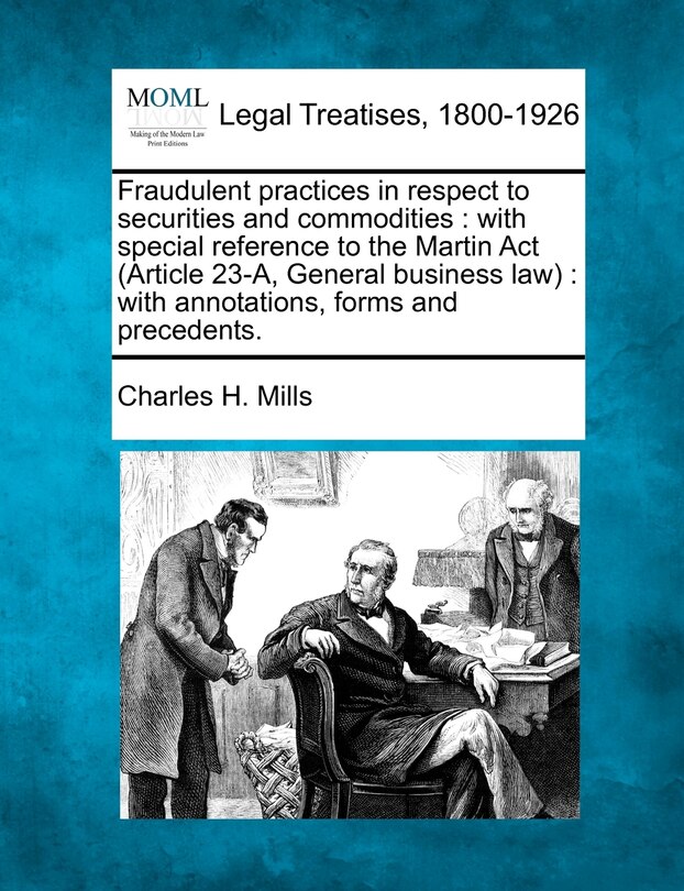 Front cover_Fraudulent Practices in Respect to Securities and Commodities