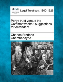 Couverture_Porgy Trust Versus The Commonwealth